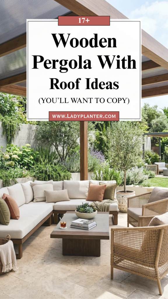 17 Wooden Pergola With Roof Ideas You’ll Want to Copy